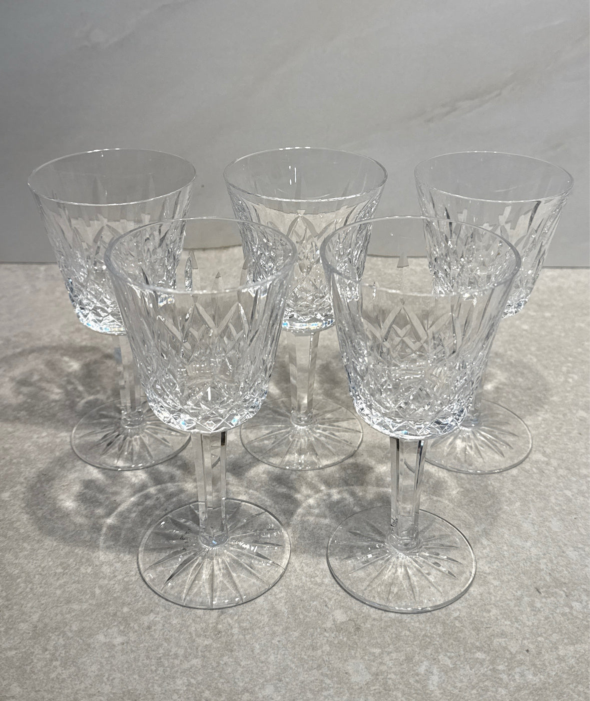 Set of 5 Waterford Glasses