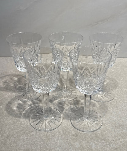 Set of 5 Waterford Glasses