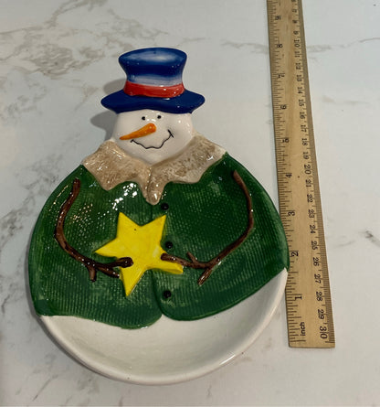 Snowman Dish