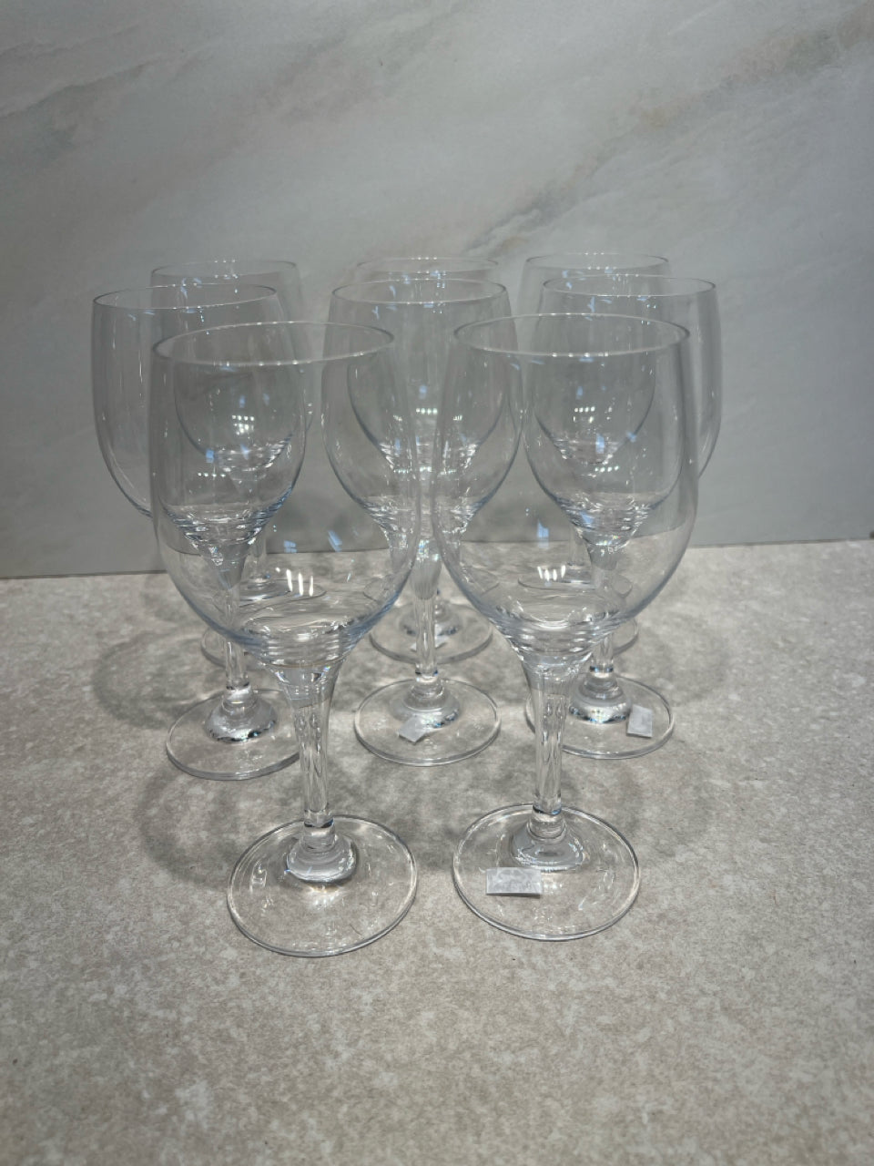 Set of 8 Inn Crystal Glasses