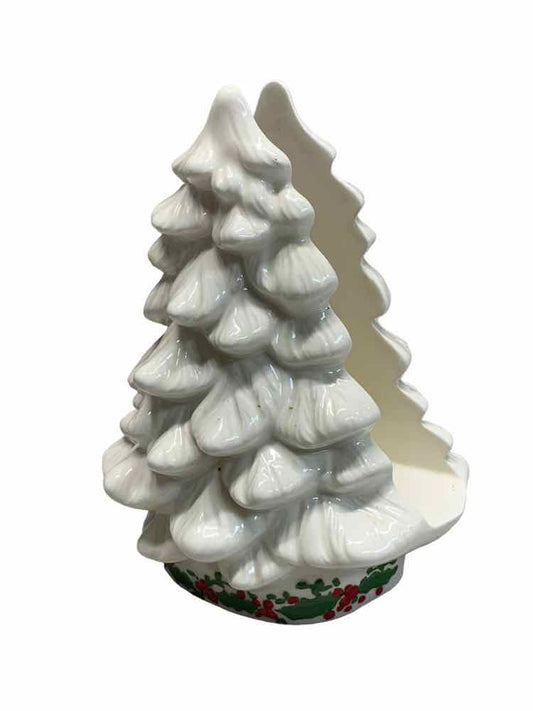 Ceramic Christmas Tree Napkin Holder