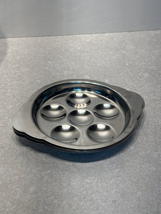 Set of 4 Escargot Plates