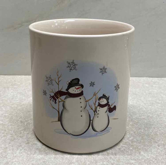 Snowman Utensil Jar