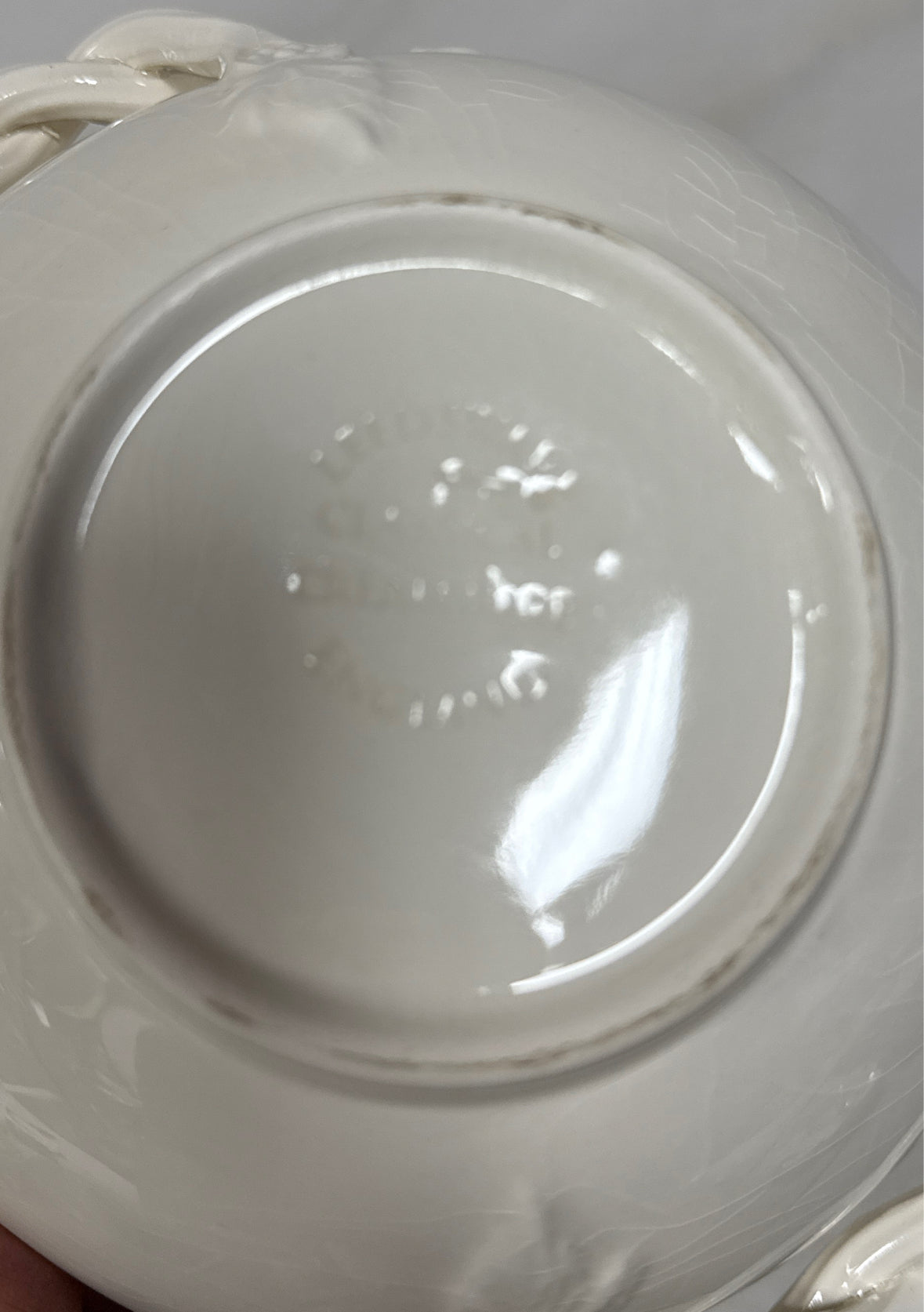 Royal Creamware Covered Bowl
