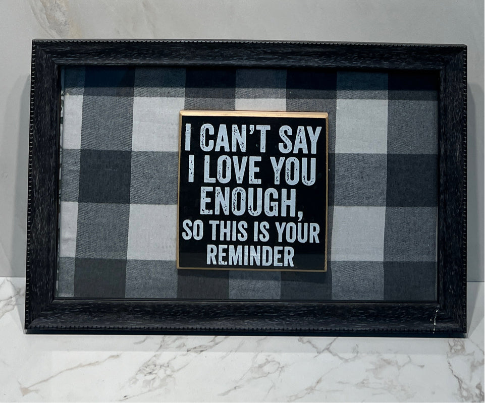 Shadow Box Sign