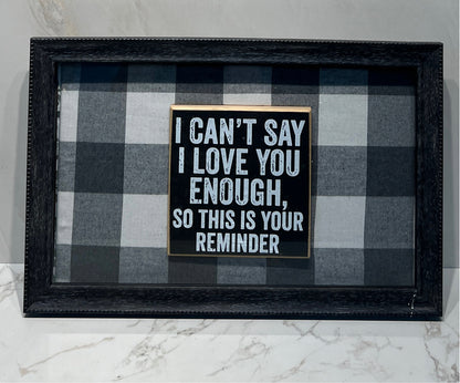 Shadow Box Sign