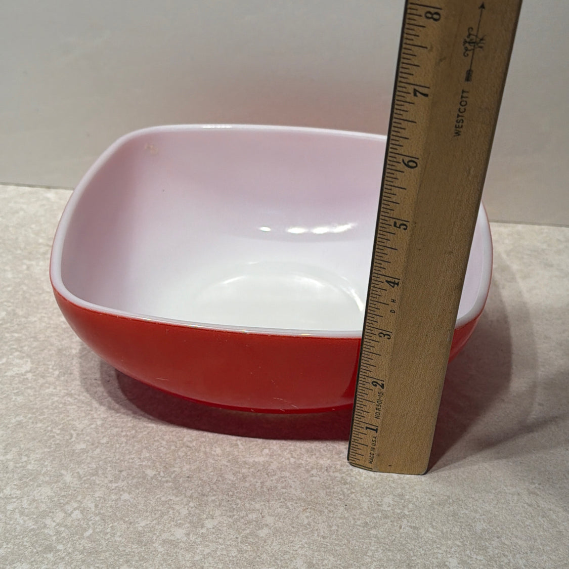 Red Pyrex Bowl