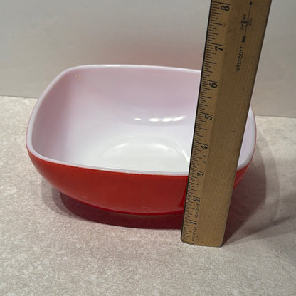 Red Pyrex Bowl