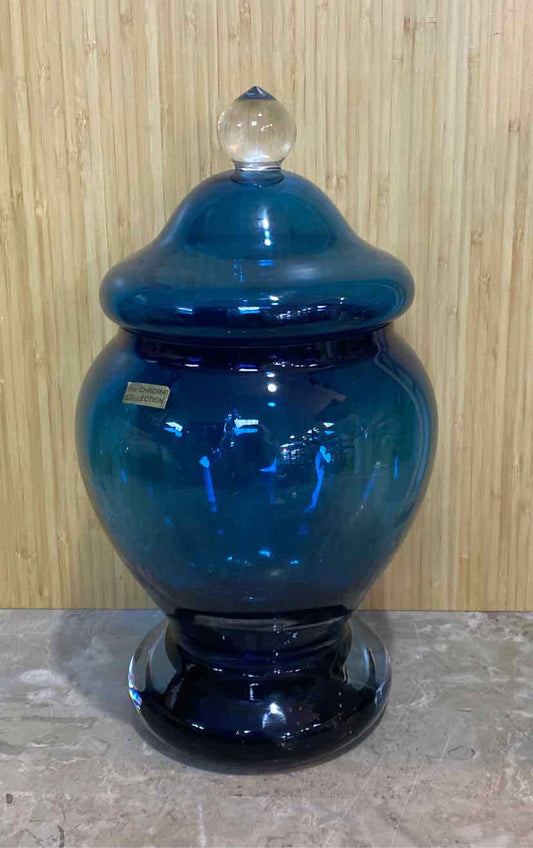 Blue Covered Jar
