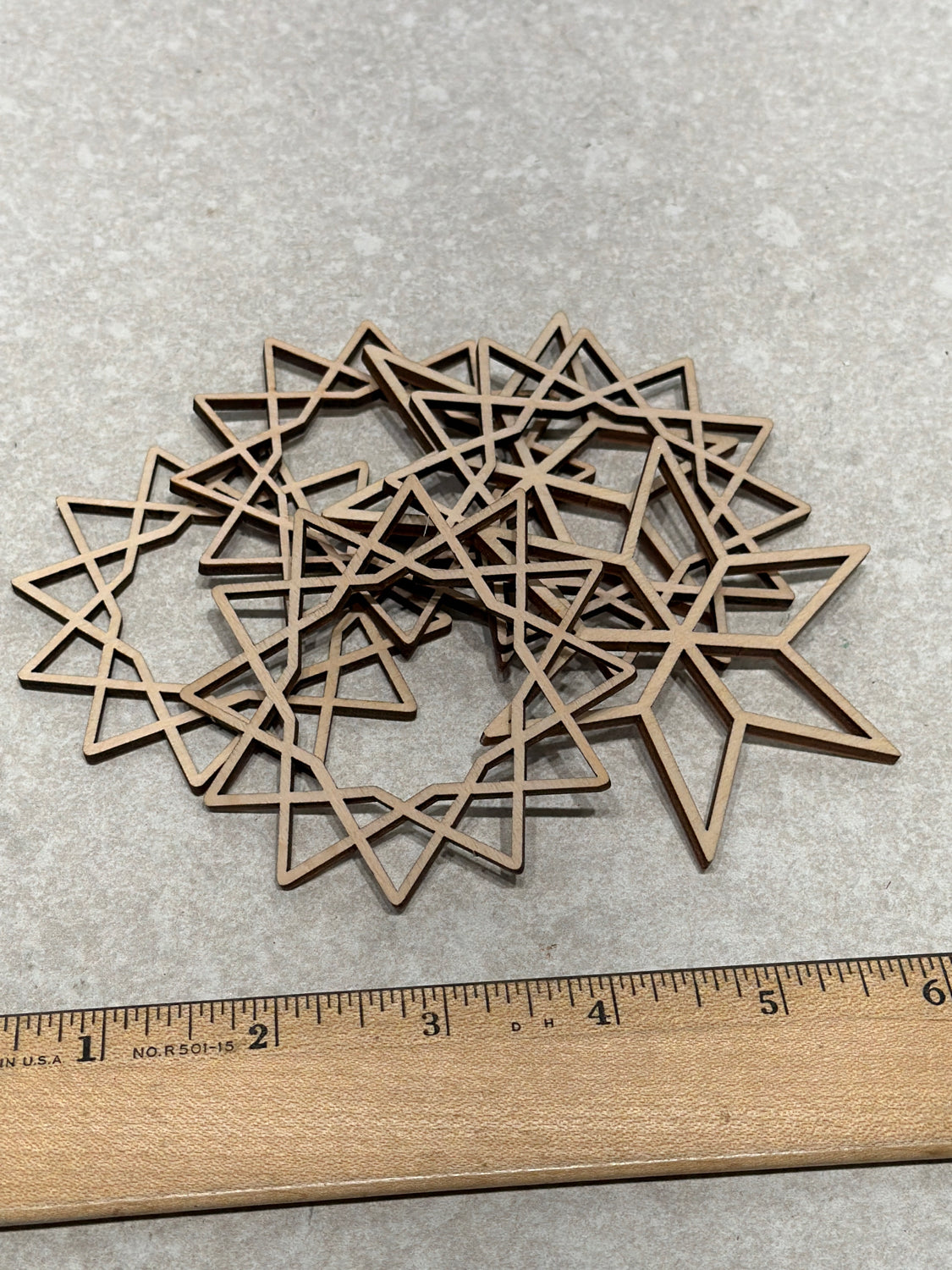 Set Of Star Oraments