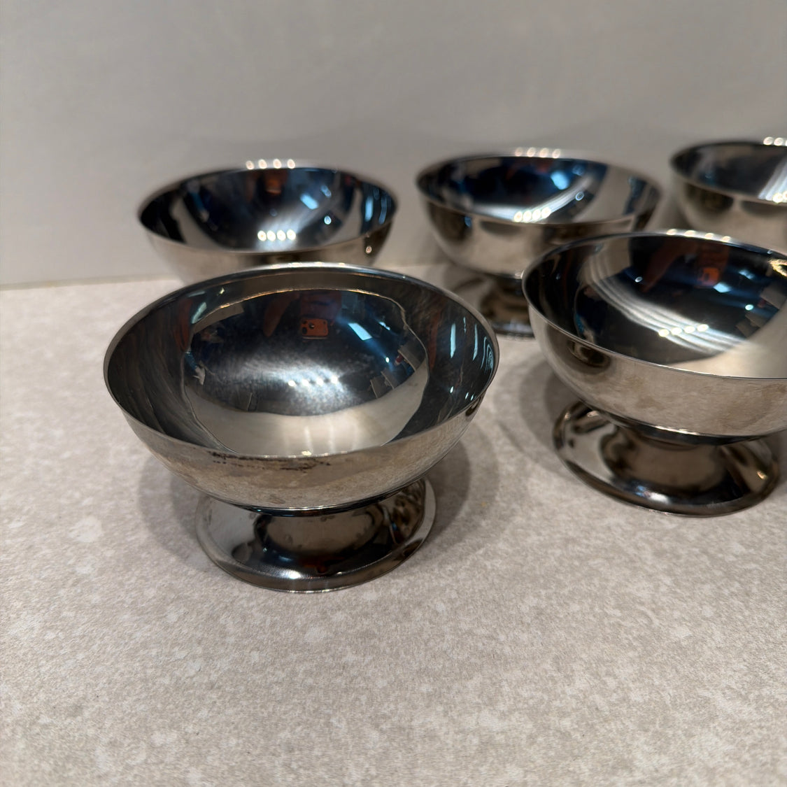 Set of 6 Stainless Cups