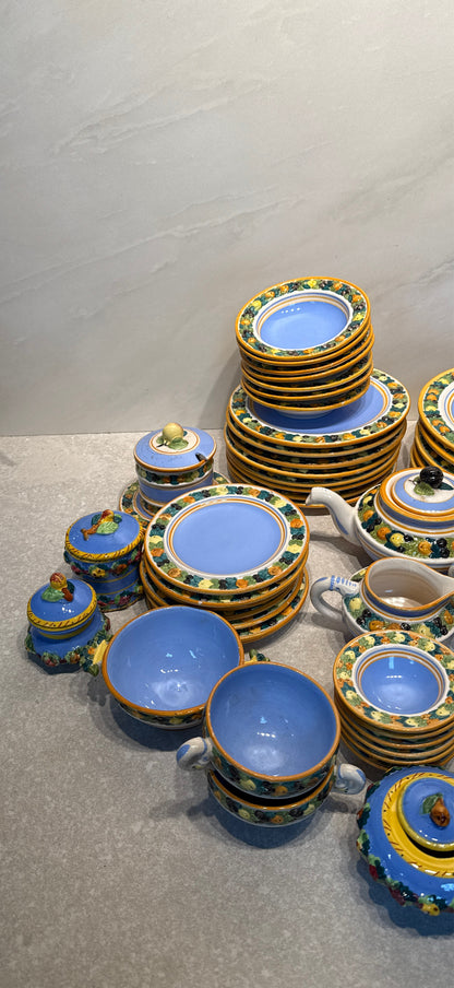 Italy Majolica Dinnerware Set