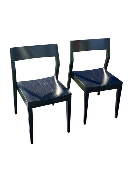 Set of 2 Black Chairs