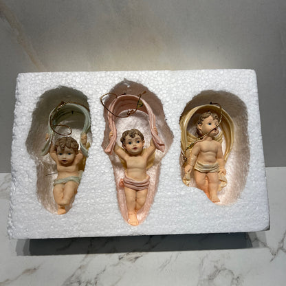 Set of 3 Vintage Ornaments