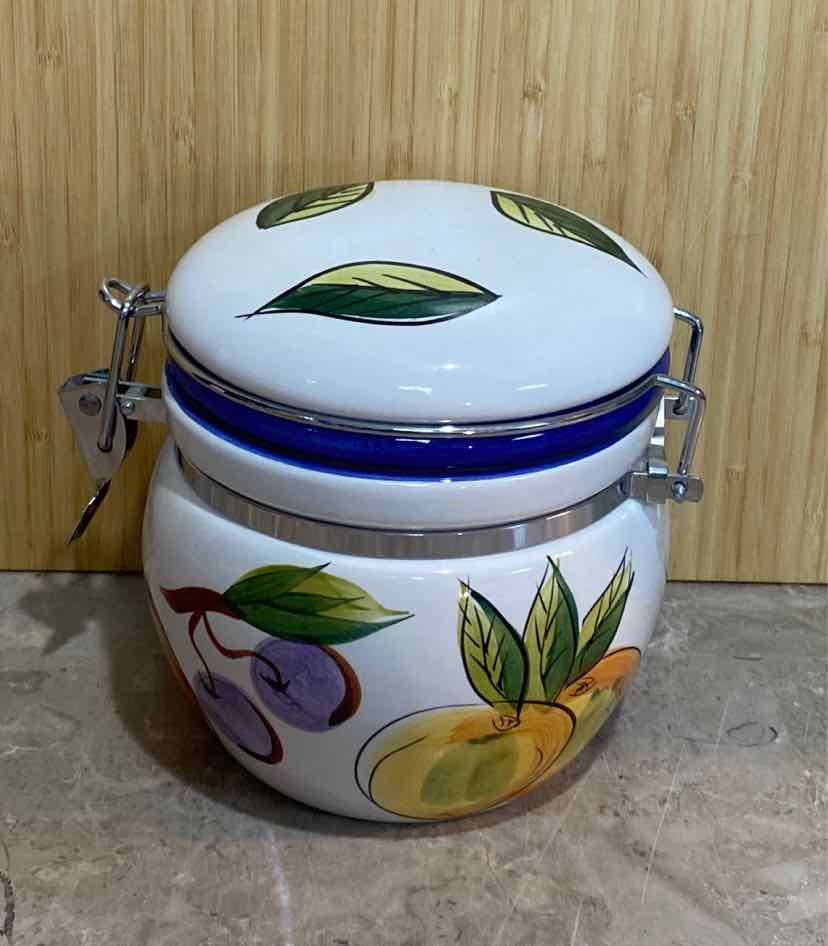 Covered Canister Jar