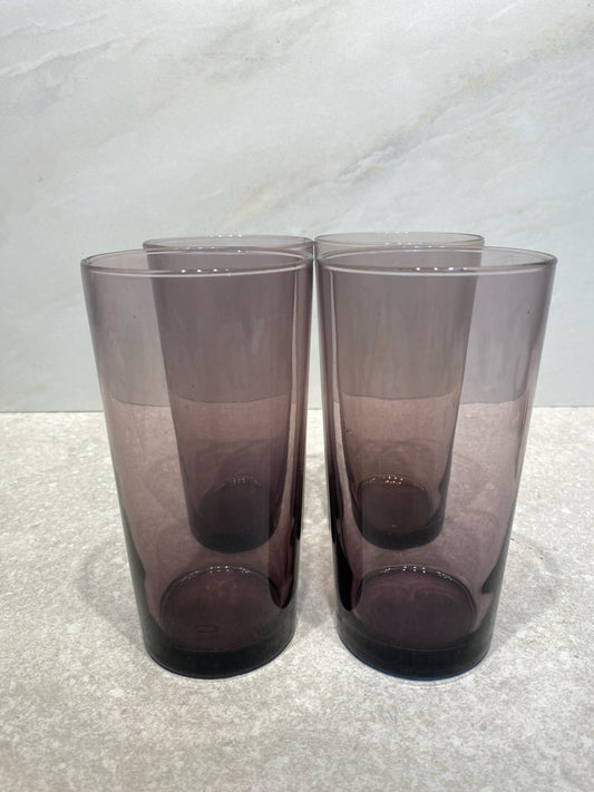 Set of 4 Purple Glasses