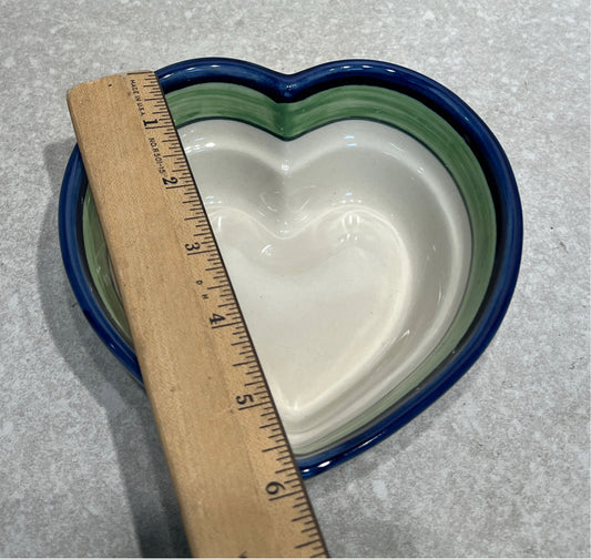 Polish Pottery Heart Bowl