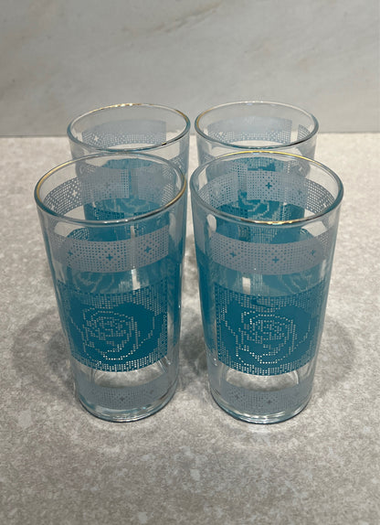 Set of 4 Vintage Glasses