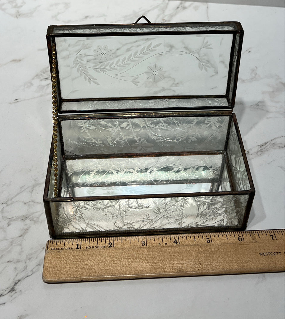 Glass Trinket Box