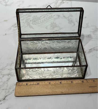 Glass Trinket Box