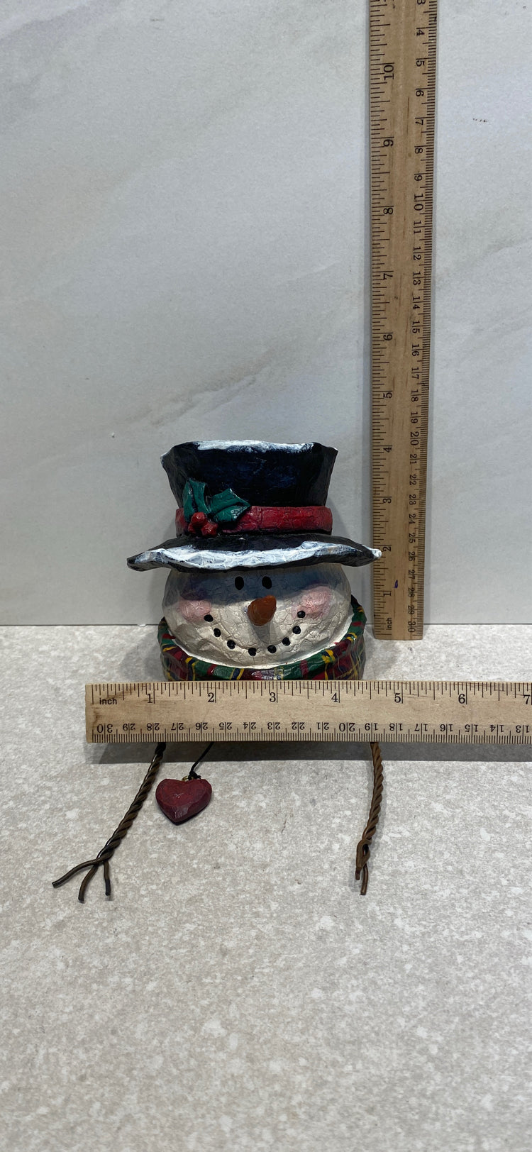 Snowman Candle Topper