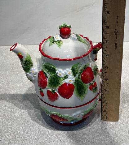 Temptations Strawberry Teapot