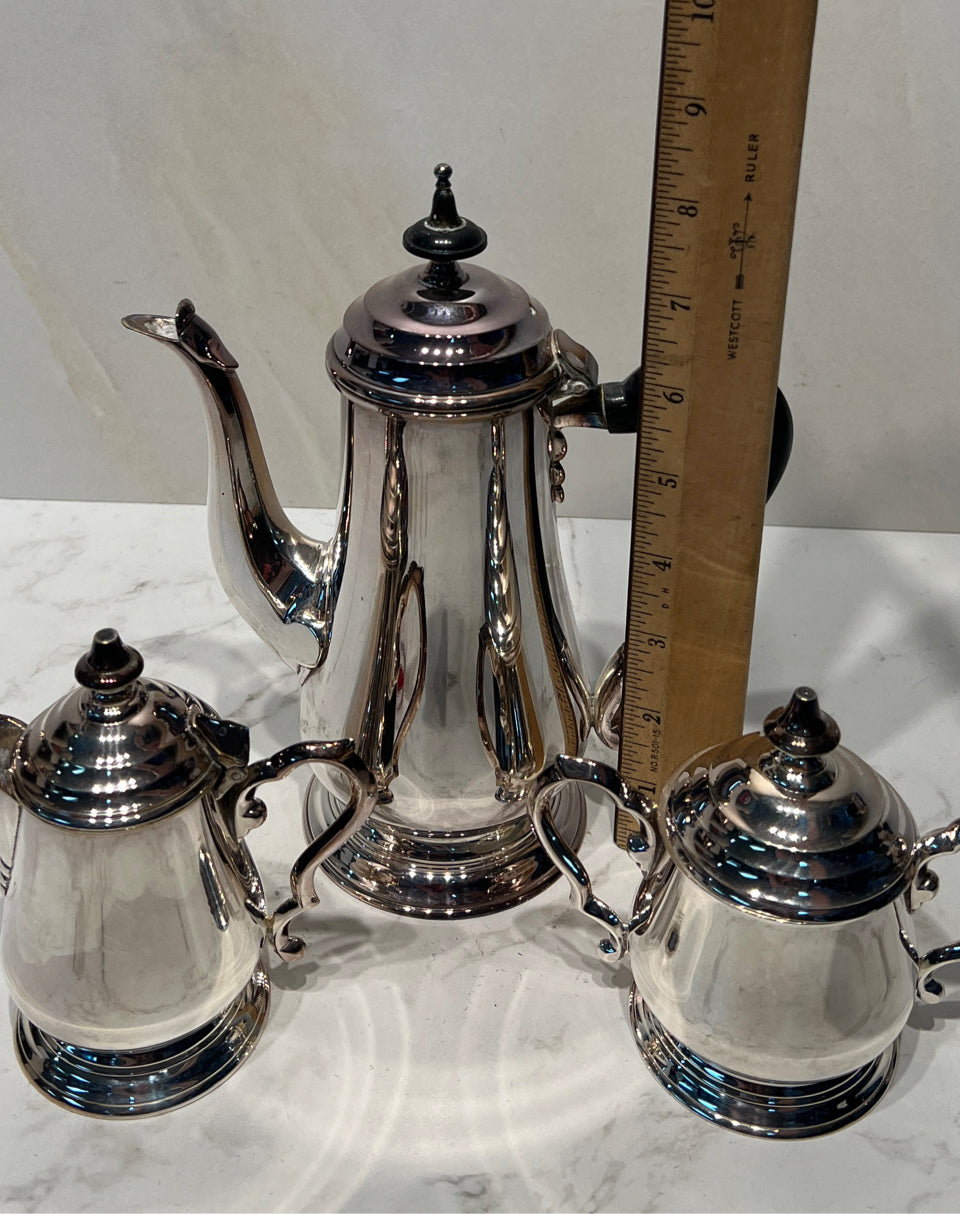 Teapot, Sugar, & Creamer
