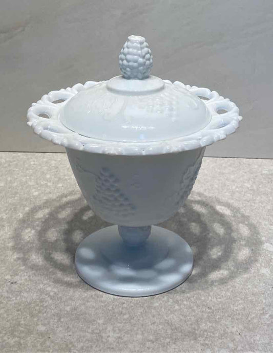 Milkglass Covered Bowl