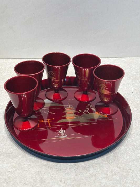 Tray With 5 Cups