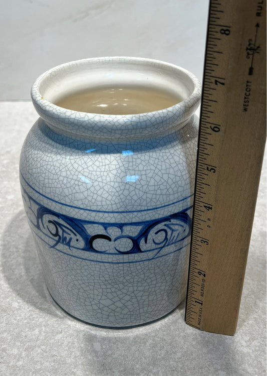 Dedham Pottery Crock