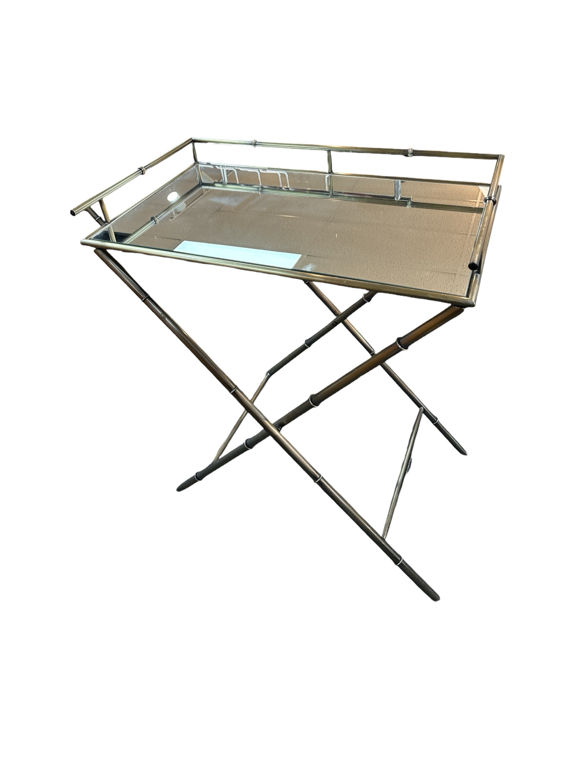 Mirrored Tray Table
