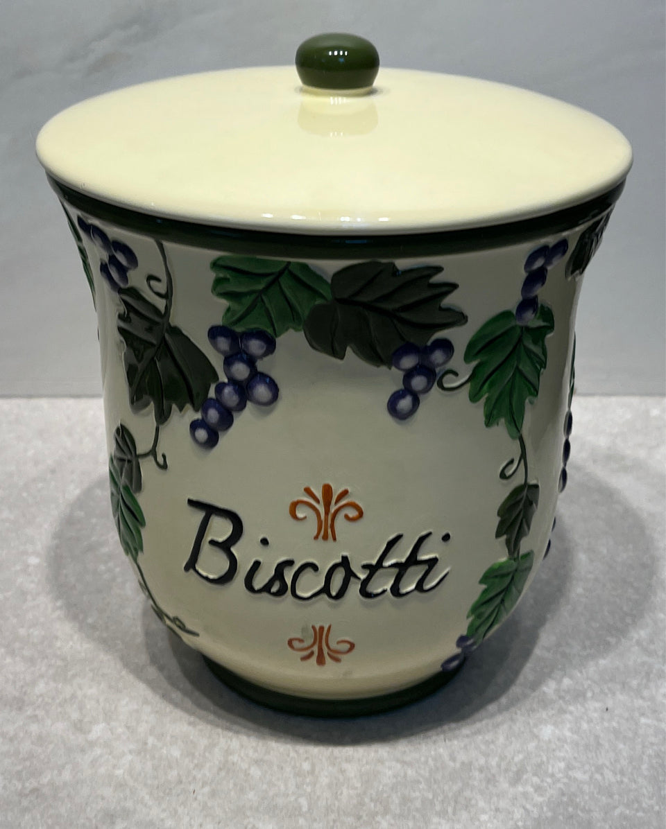 Biscotti Covered Jar