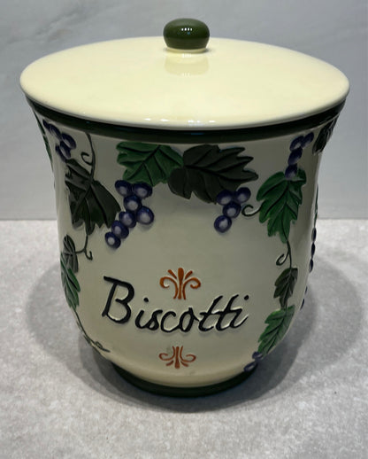 Biscotti Covered Jar