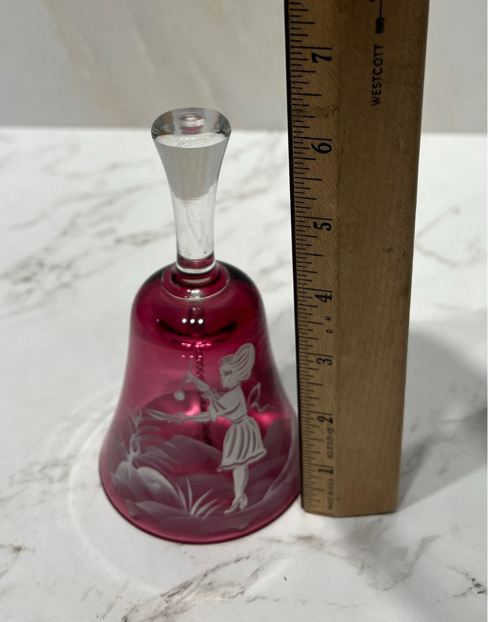Mary Gregory Style Bell