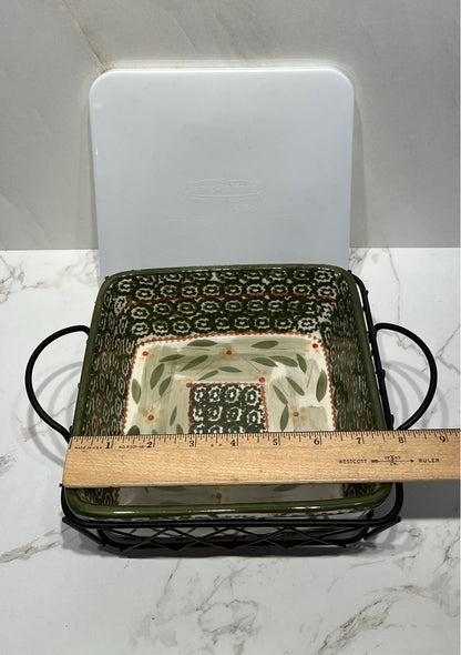 Temptations Covered Casserole on Stand