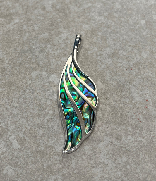 Sterling Sajen Abalone Pendant