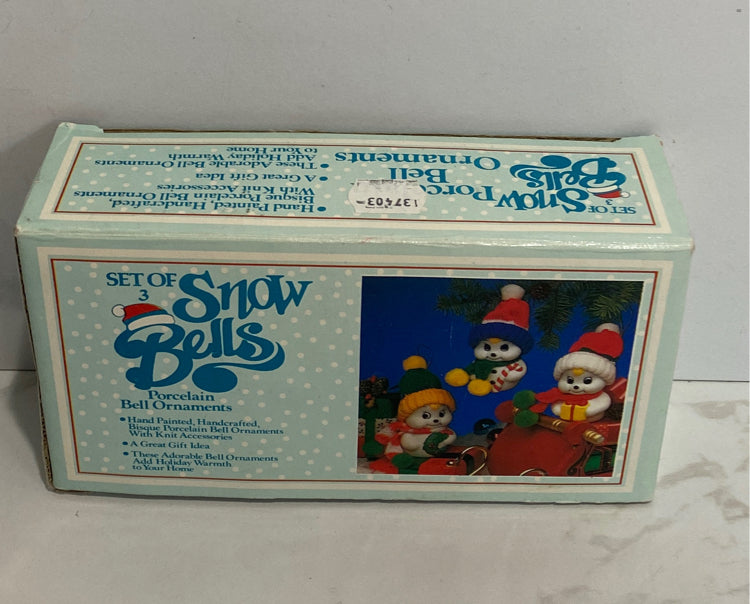 Set of 3 Vintage Snow Bells