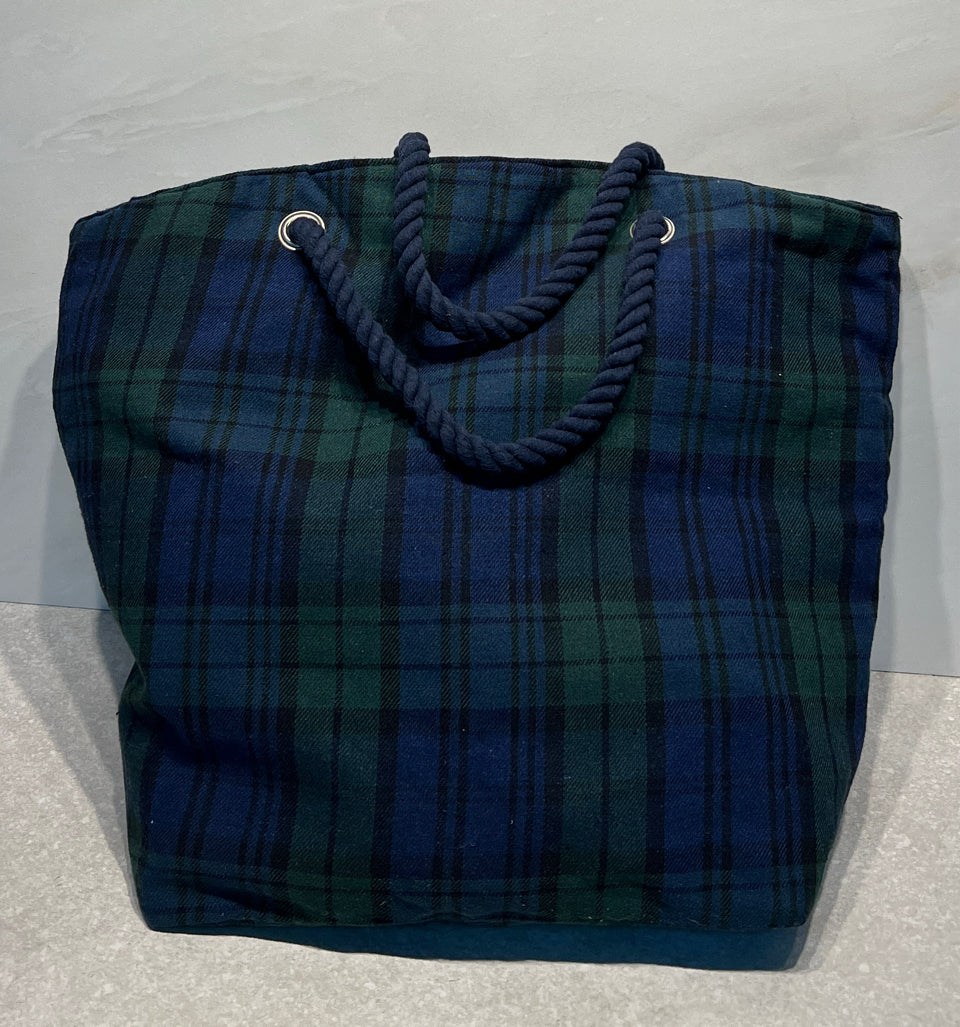Plaid Tote Bag