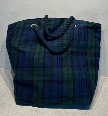 Plaid Tote Bag