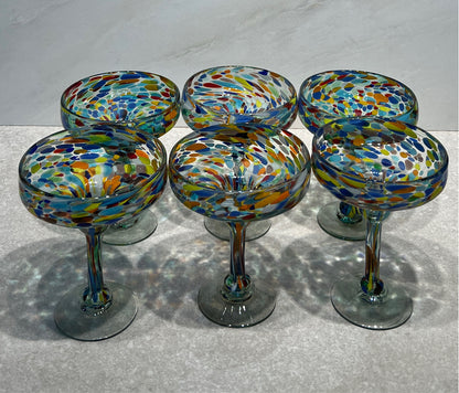 Set of 6 Crate and Barrel Margarita Glasses
