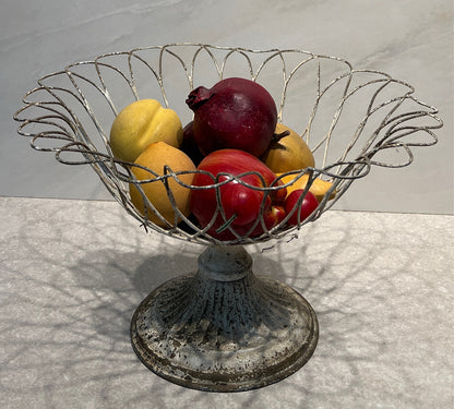 Metal Bowl with Fruit