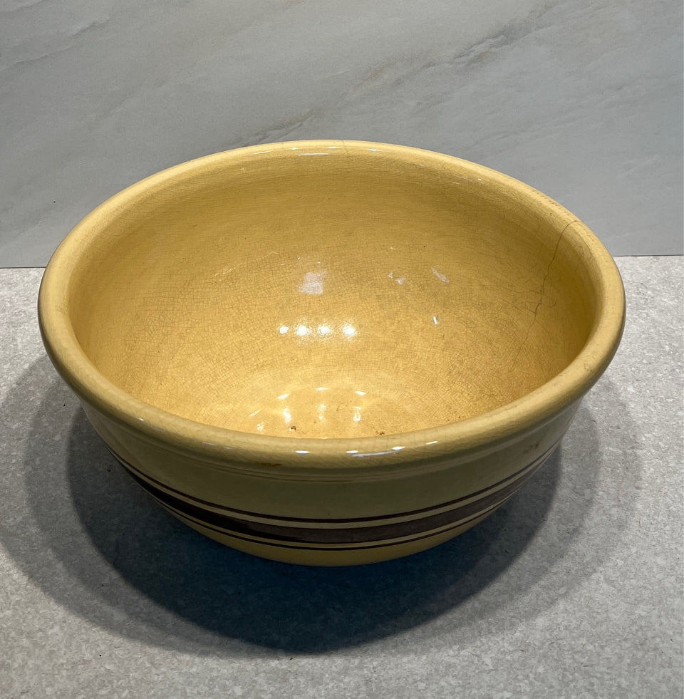 Large Yelllow Ware Bowl - as is