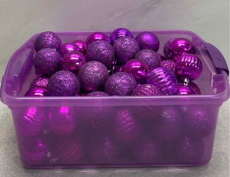 Lot of Purple Ornaments