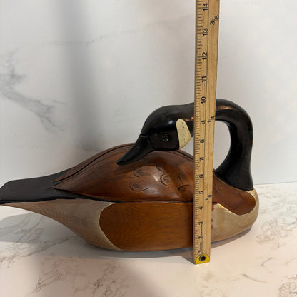 Duck Decoy - split in wood