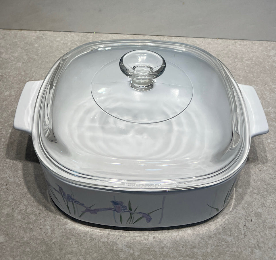 Covered Corning Ware Casserole