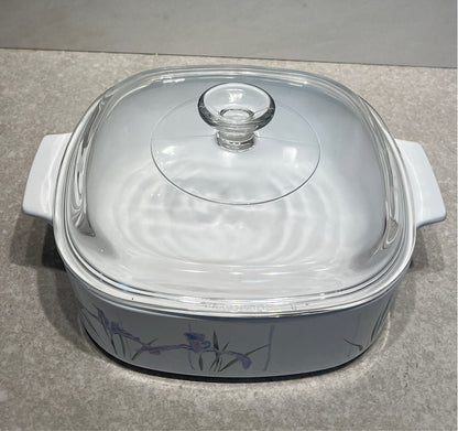 Covered Corning Ware Casserole