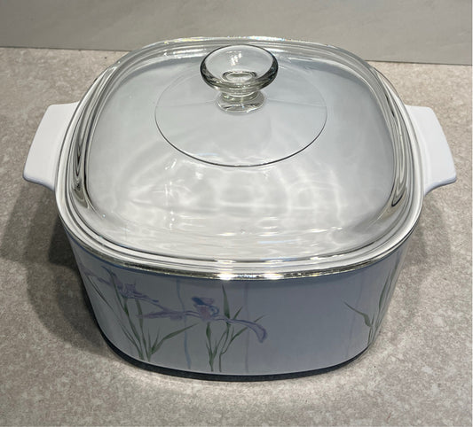 Covered Corning Ware Bowl