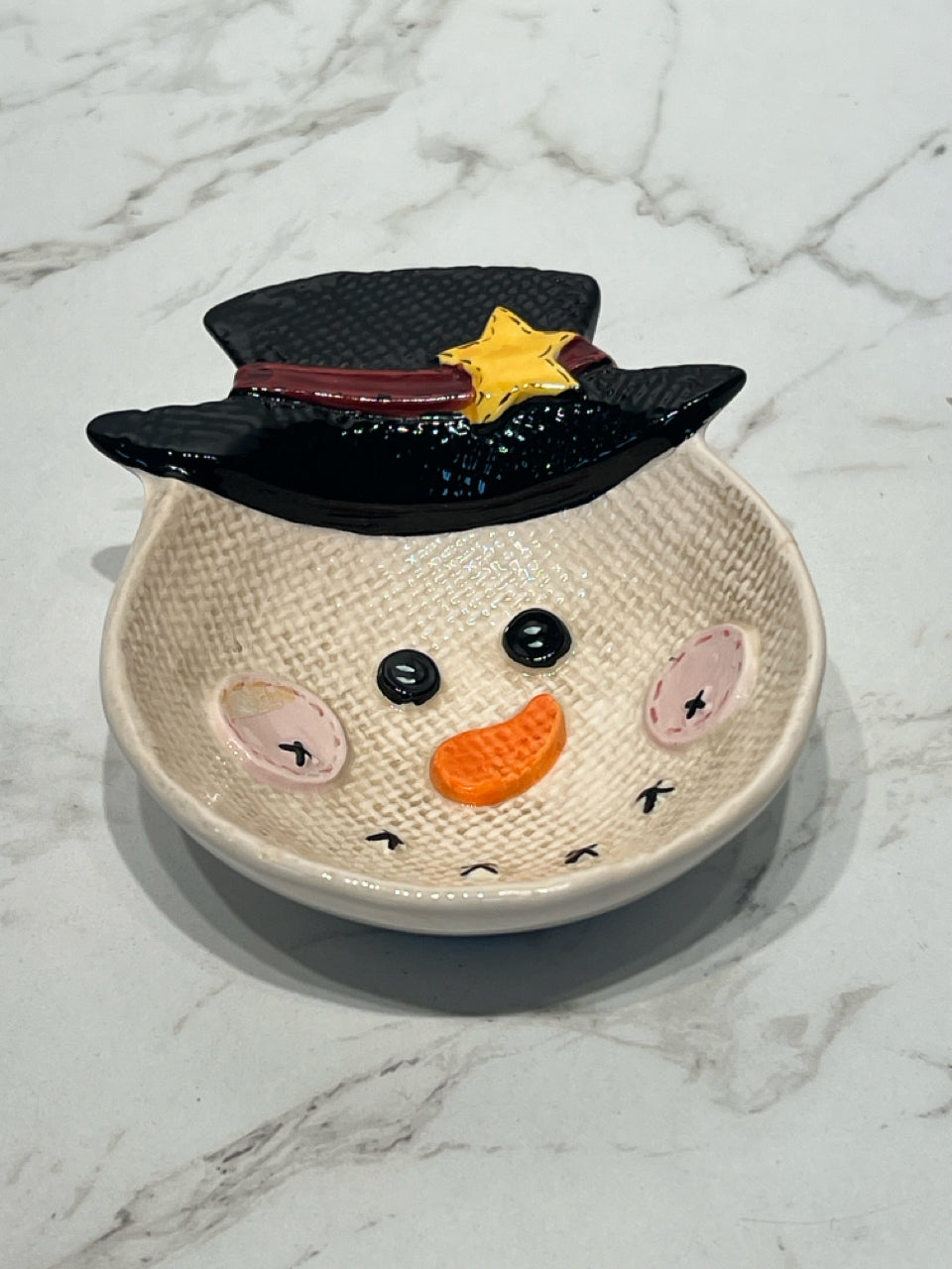 Snowman Dish