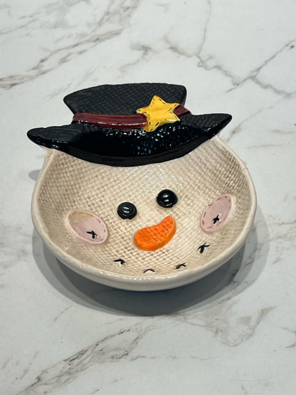 Snowman Dish