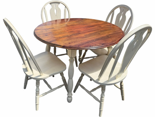 Drop Leaf Table & 4 Chairs